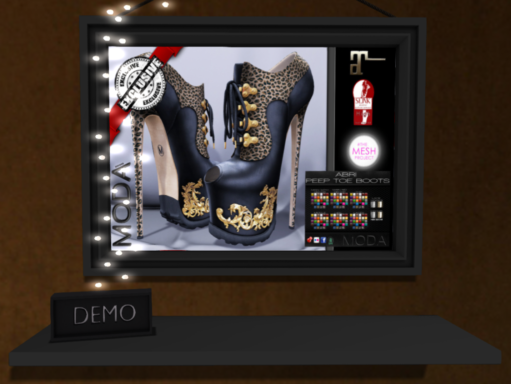 MODA brand Abri heels with a demo.