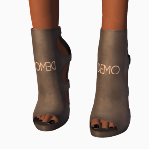 A female Second Life avatar wearing demo shoes from fri.day.
