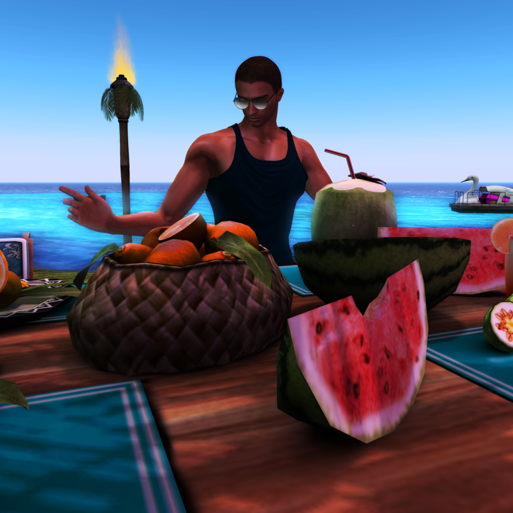Second Life Beach Fruit silly