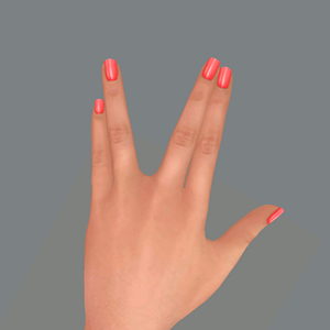 Vista Animations' first bento hands are shown giving the Spock symbol.