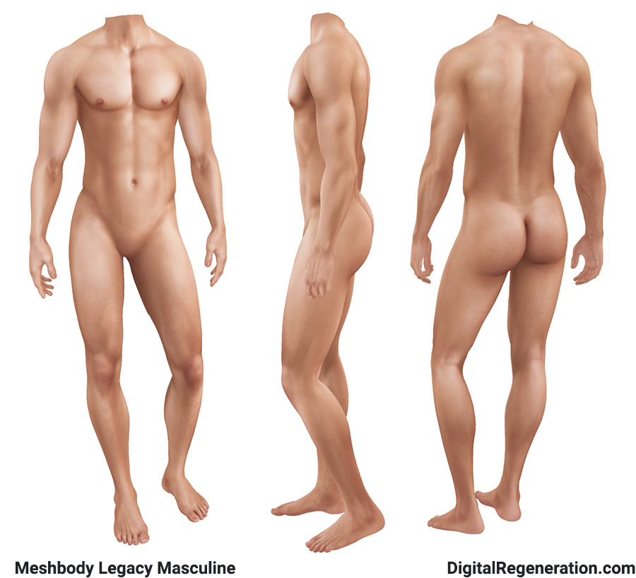 Meshbody legacy Perky Edition is shown from the front, side, and back