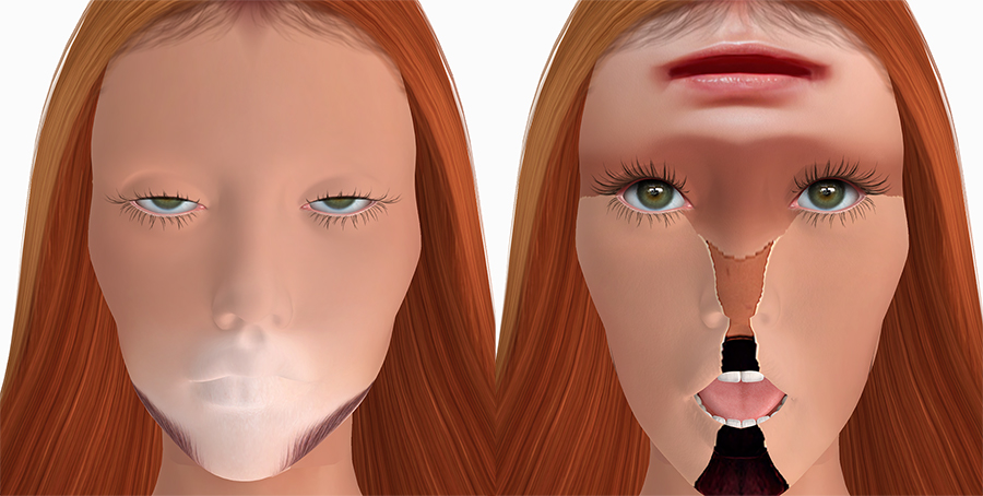 A Second Life avatar has the wrong textures on her Lelutka Evo X Head, but it can be fixed!